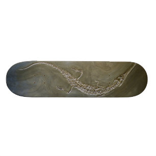 Fossil- Steneosaurus för Saltwaterkrokodil Mini Skateboard Bräda 18,5 Cm