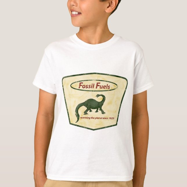 Fossil tankar: Värme av planet efter 1823! T-shirt (Framsida)