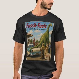 Fossila bränslen fejk annons t-shirt