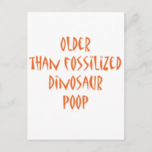 Fossilized Dinosaur Poop Vykort