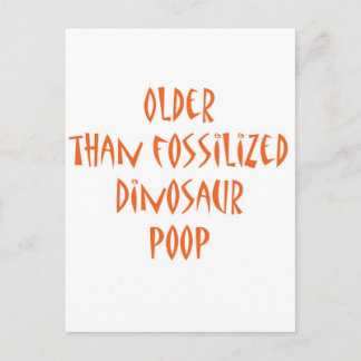 Fossilized Dinosaur Poop Vykort