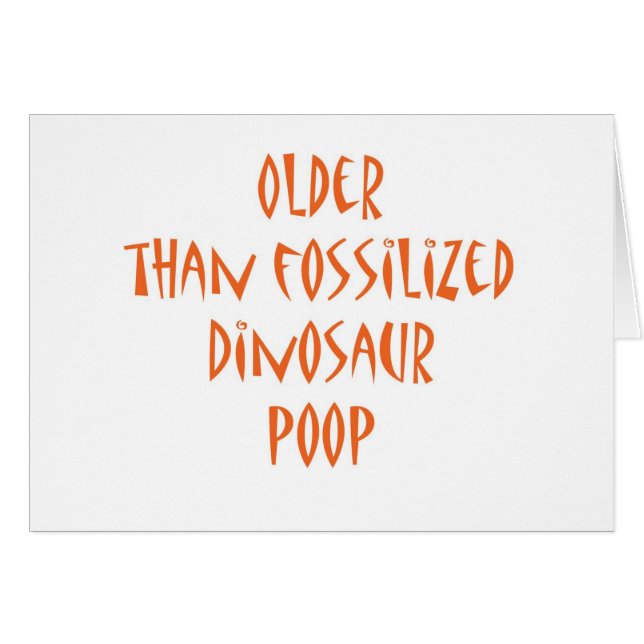 Fossilized DinosaurPoop Hälsningskort (Framsidan Horizontal)