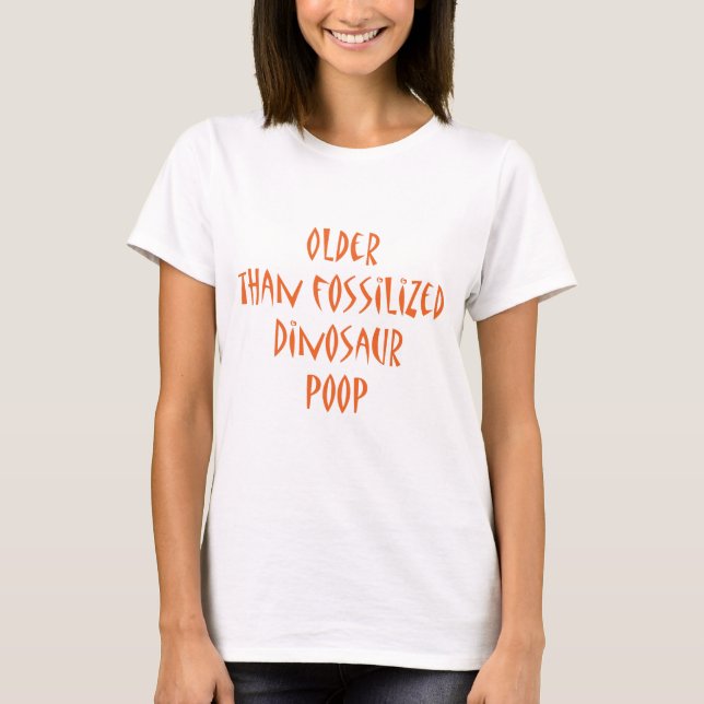 Fossilized DinosaurPoop T-shirt (Framsida)