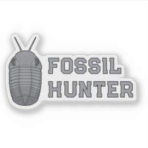 Fossiljägare Trilobit Klistermärken