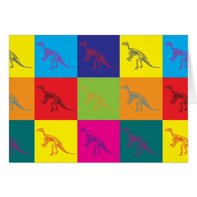 Fossilpopkonst Hälsningskort (Framsidan Horizontal)