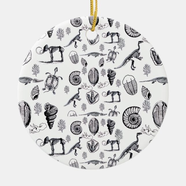 Fossils Julgransprydnad Keramik (Framsidan)