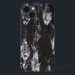 Fossilvit fisk i svart bakgrund<br><div class="desc">Den här fossila bilden är perfekt för din fisksamling. Bilden är enkel eftersom den bara innehåller två färger:svart och vitt. Välj den här teckningen idag på produkten.</div>