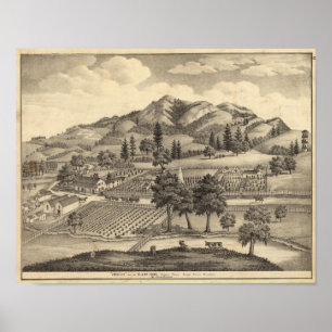 Fossville Res of Clark Foss, Knight Valley Poster