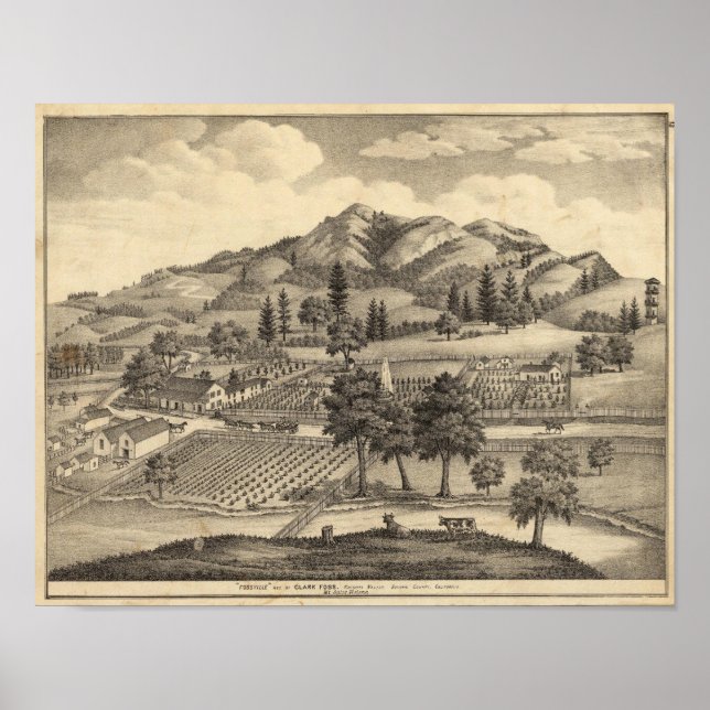Fossville Res of Clark Foss, Knight Valley Poster (Framsidan)