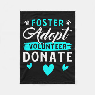 Foster Adopt Volunteer Donate Funny Animal Rescue  Fleecefilt