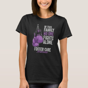 Foster Care Awareness Month Boxing Glove Lavender T Shirt