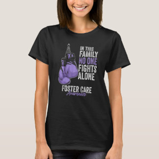 Foster Care Awareness Month Boxing Glove Lavender T Shirt