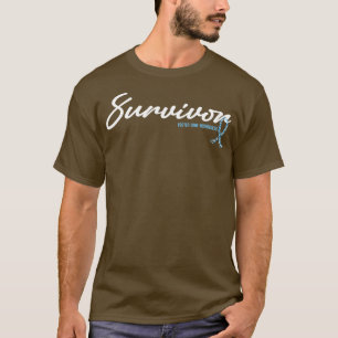 Foster Care Awareness Survivor Glitter Ribbon Hope T Shirt
