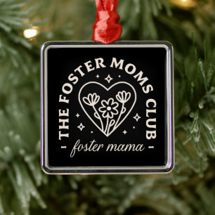 Foster care mammor klubb hund cat adoption black julgransprydnad metall