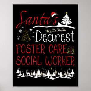 Foster Care Social Worker Julafton Jobbutt Jute Ju Poster