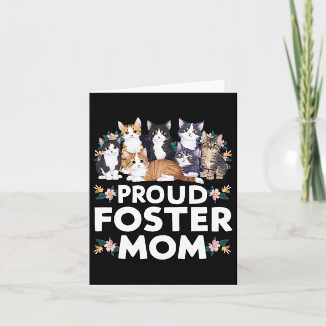 Foster Cat adoptera Proud Foster Mamma Kort (Framsida)