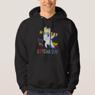 Foster Child Adoption Hooray Det är min Gotcha-dag Hoodie