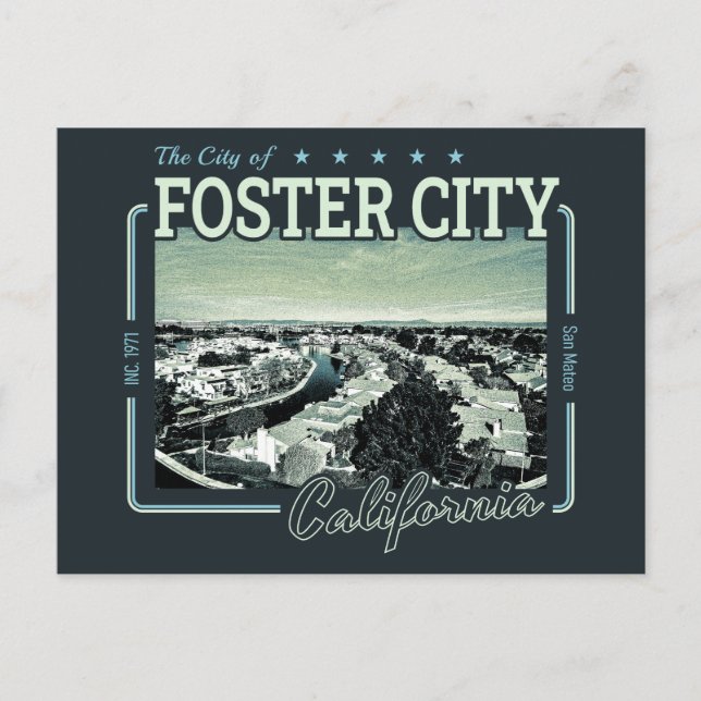 FOSTER CITY SAN MATEO CALIFORNIA VYKORT (Framsida)