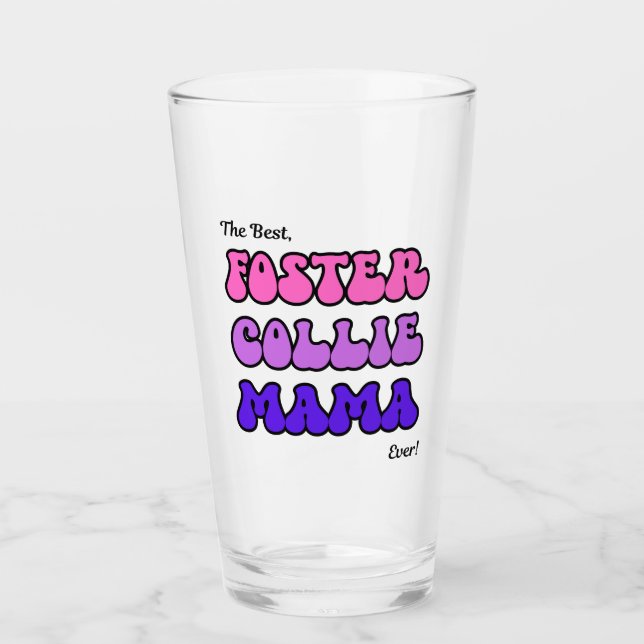 Foster collie-mamma mugg glaskopp (Framsida)