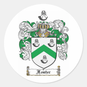 FOSTER FAMILY CREST - FOSTER JACKAR ARM RUNT KLISTERMÄRKE