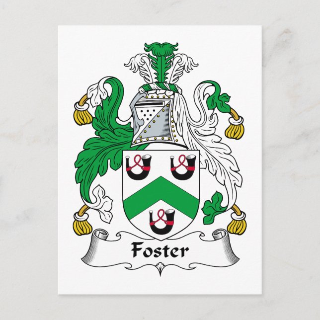 Foster Family Crest Vykort (Framsida)