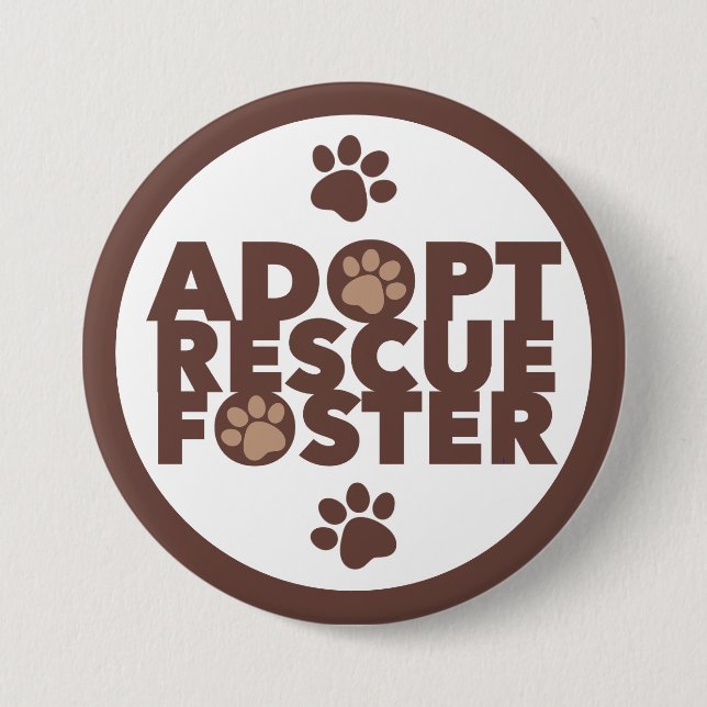 Foster för Pet Adopt Rädding Knapp (Framsida)