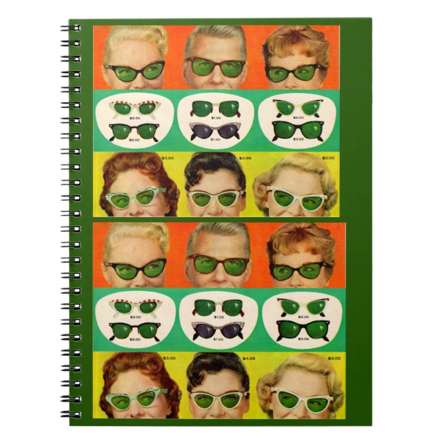 Foster Grant ad 1950s Anteckningsbok (Framsidan)