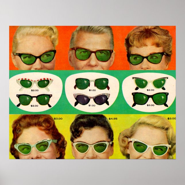 Foster Grant ad 1950s Poster (Framsidan)