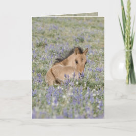 Foster i boskapshöljet Lupine Vild Greeting Card Kort