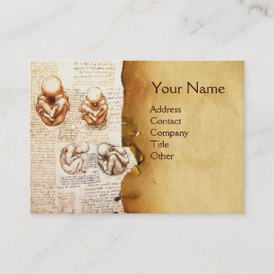 Foster i Womb, Ob-Gyn Doktor, Medical Monogram Visitkort