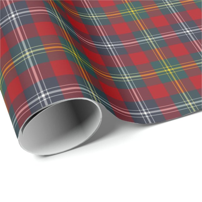 Foster Klan Modern Tartan Presentpapper (Rullad Hörn)