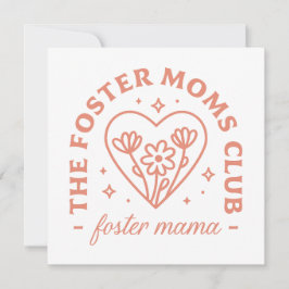 Foster mamma klubb adoption mamma gullig kort