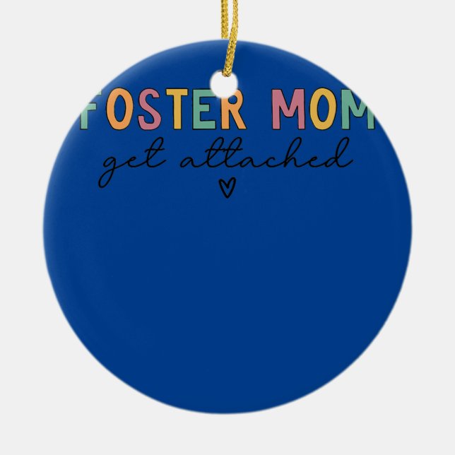 Foster Mamma kommer åt Julgransprydnad Keramik (Framsidan)