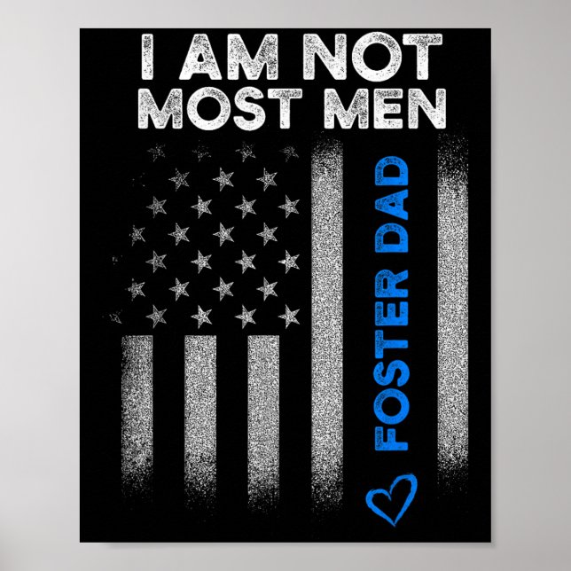 Foster Parent Dad Most Men Foster Care  Poster (Framsidan)