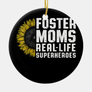 Foster Parent Mamma Pappa Foster Care Julgransprydnad Keramik