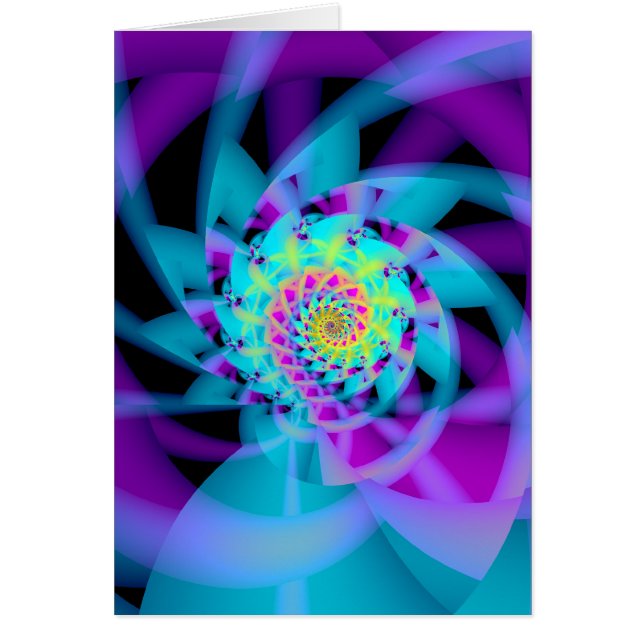 foster- spiral hälsningskort (Framsidan)