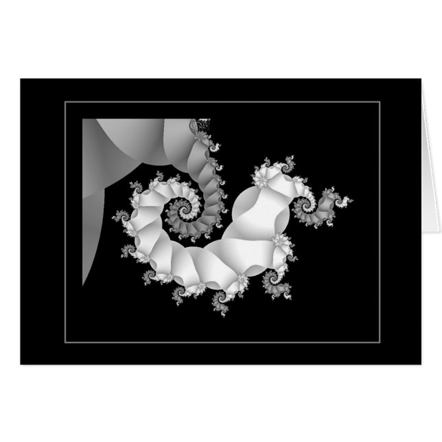 (Foster-) svart & vit 3, Hälsningskort (Framsidan Horizontal)