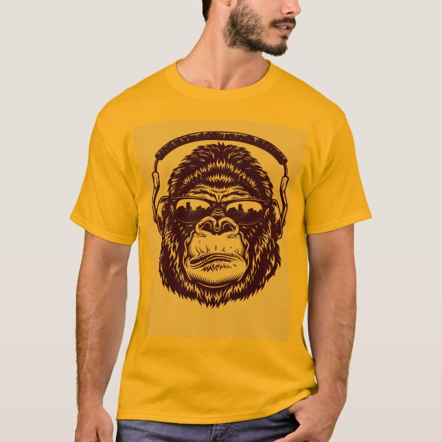 Fostergorillafond för skjorta t shirt (Framsida)