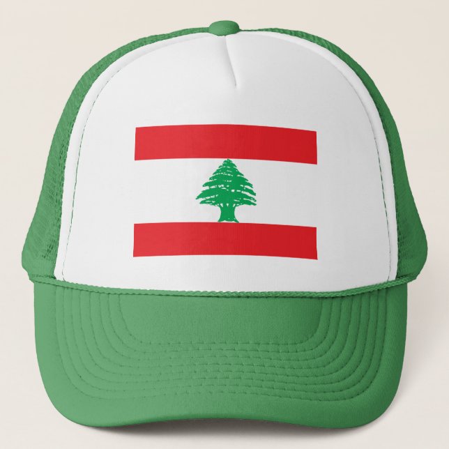 Fosterlandet Libanon Flagga Keps (Framsida)