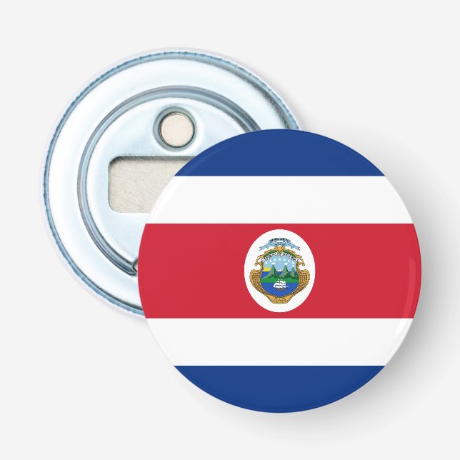 Fosterländsk Costa Rica-flagga Flasköppnare (Framsidan)