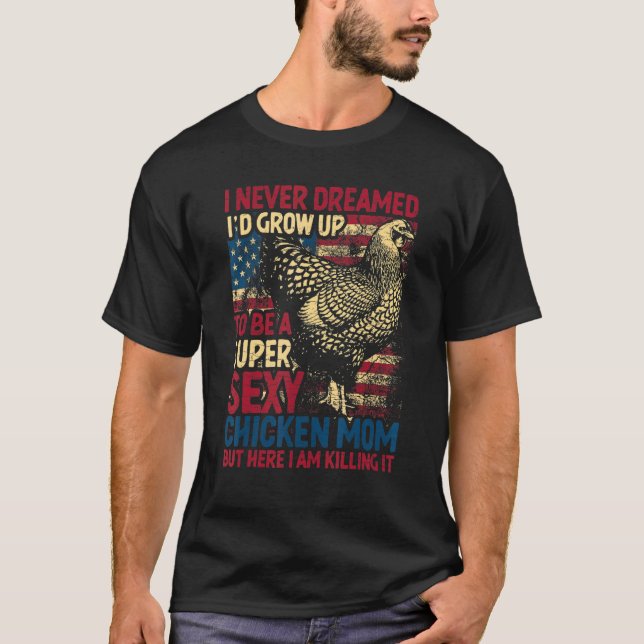 Fosterlandsk Hönsmamma T Shirt (Framsida)
