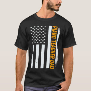 Fosterlandsk Pianospelare Pianist Pianolärare Papp T Shirt