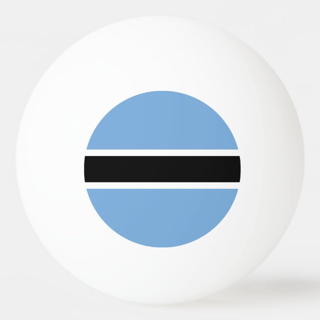 Fosterländska Botswanas flagga Pingisboll (Baksidan)