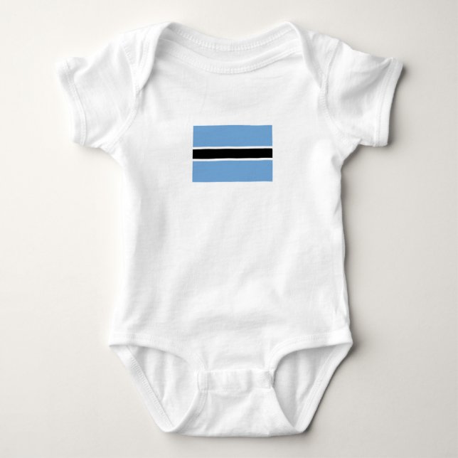 Fosterländska Botswanas flagga T Shirt (Framsida)