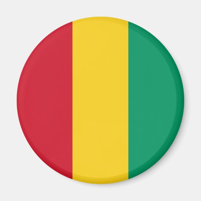 Fosterländska Guineas flagga Magnet (Framsidan)