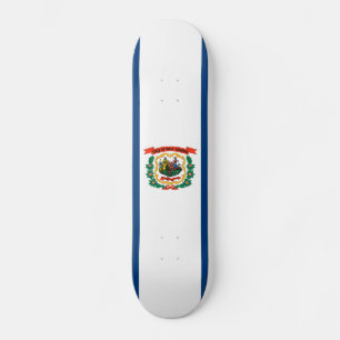 Fosterländska West Virginia Statsflagga Mini Skateboard Bräda 18,5 Cm