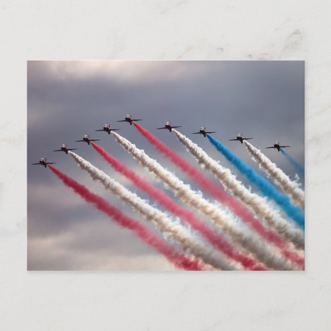 Fosterlandsvig Flugpostkort Vykort (Framsida)