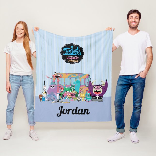 Fosters hem för Fokinarvänner | Skola Buss Fleecefilt (På plats)