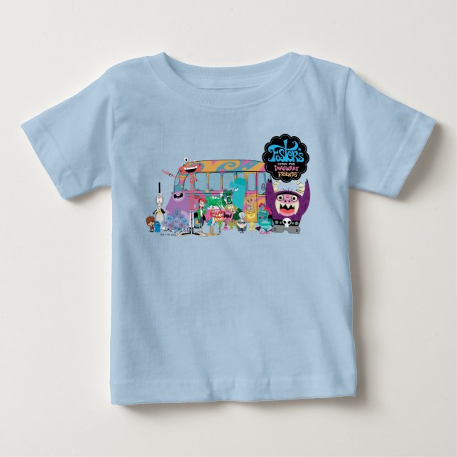 Fosters hem för Fokinarvänner | Skola Buss T Shirt (Framsida)
