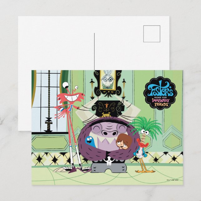 Foster's Home for Imaginary Friends | Gruppknuff Vykort (Fram/baksida)